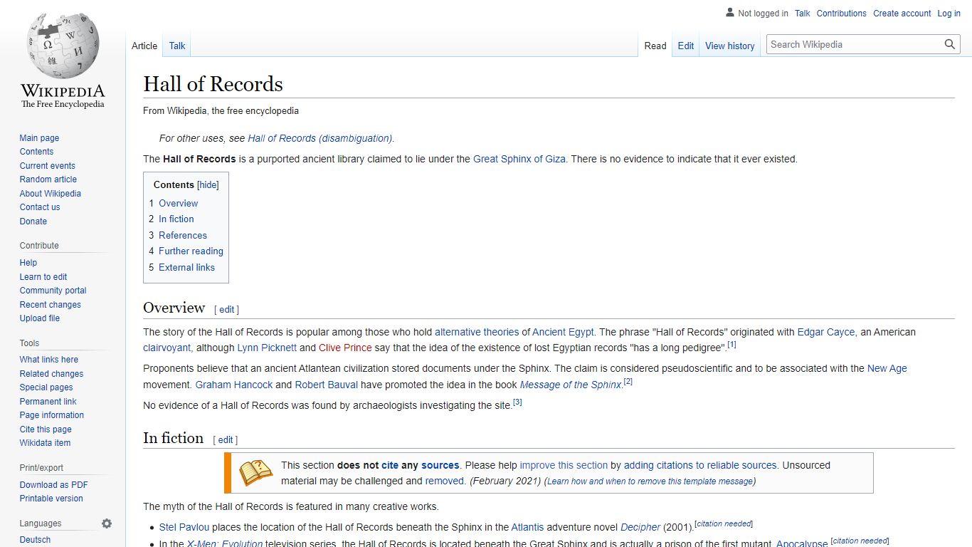 Hall of Records - Wikipedia