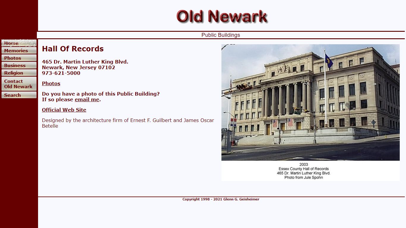 Hall Of Records - Old Newark